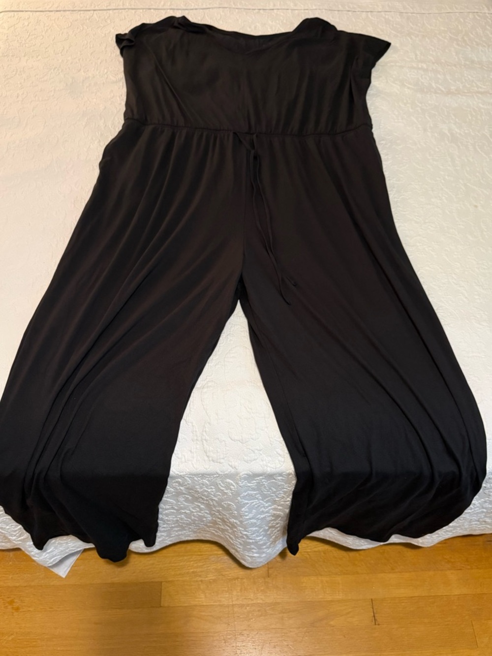 Black Wide-Leg Women's Jumpsuit